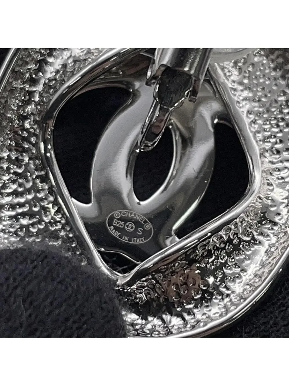 Chanel Cc Logo Clip-On Earrings Silver- #357592C10B